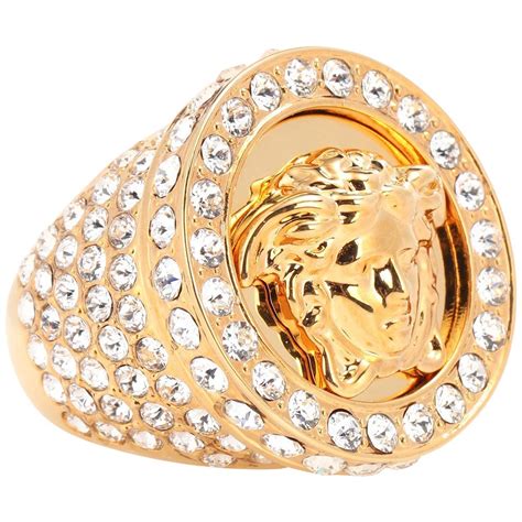 versace pattern band ring|Versace ring price.